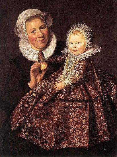 Frans Hals Catharina Hooft with her Nurse WGA Sweden oil painting art